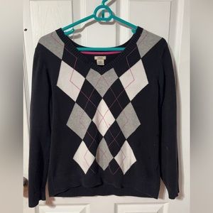 black and grey sweater